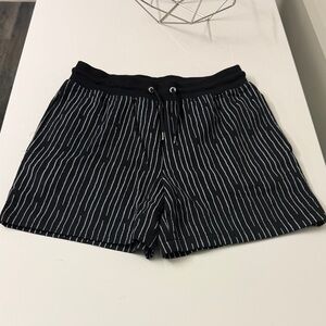 INC International Concepts Black Pinstripe Drawstring Men’s Shorts